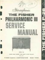 Fisher PHILHARMONIC-3-P-28 - Service Manual